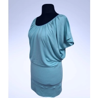 Sukienka Daniela - nietoperz z marszczonym dekoltem